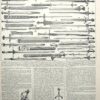 Épées et armes blanches, planche historique années 1930