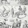 Équitation et chevaux, planche sportive ancienne 1930