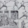 Escrime, fleuret, épée et sabre, planche sportive 1930