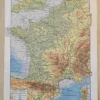 France physique, agricole et forestière, cartes originales 1930