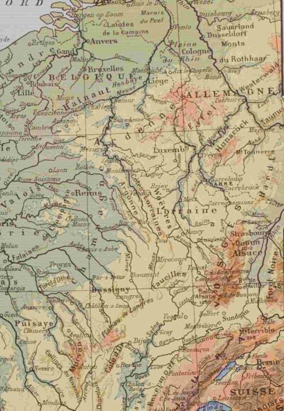 france-carte-geographique-04 France physique, agricole et forestière, cartes originales 1930