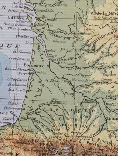 france-carte-geographique-05 France physique, agricole et forestière, cartes originales 1930
