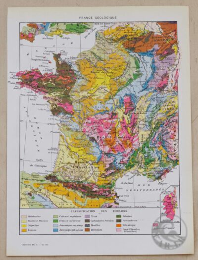 france-carte-geologie-00 France géologique et minière, cartes originales 1930