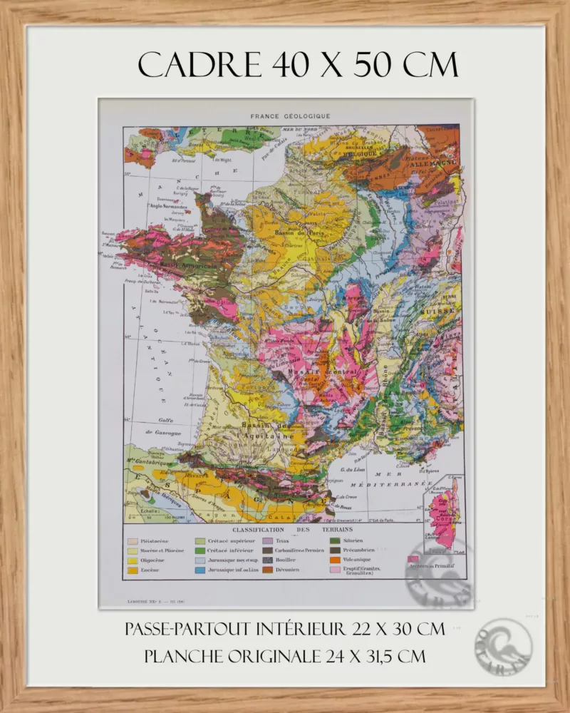 France géologique et minière, cartes originales 1930