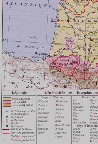 france-carte-provinces-05 Anciennes provinces et France industrielle, cartes originales 1930