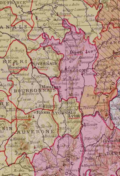 france-carte-provinces-06 Anciennes provinces et France industrielle, cartes originales 1930