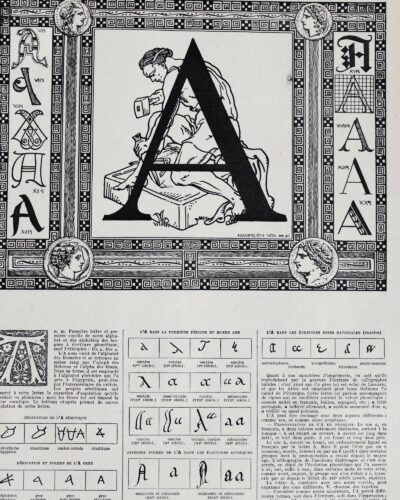 Alphabet A–Z, frontispices de Maximilien Vox, 1930