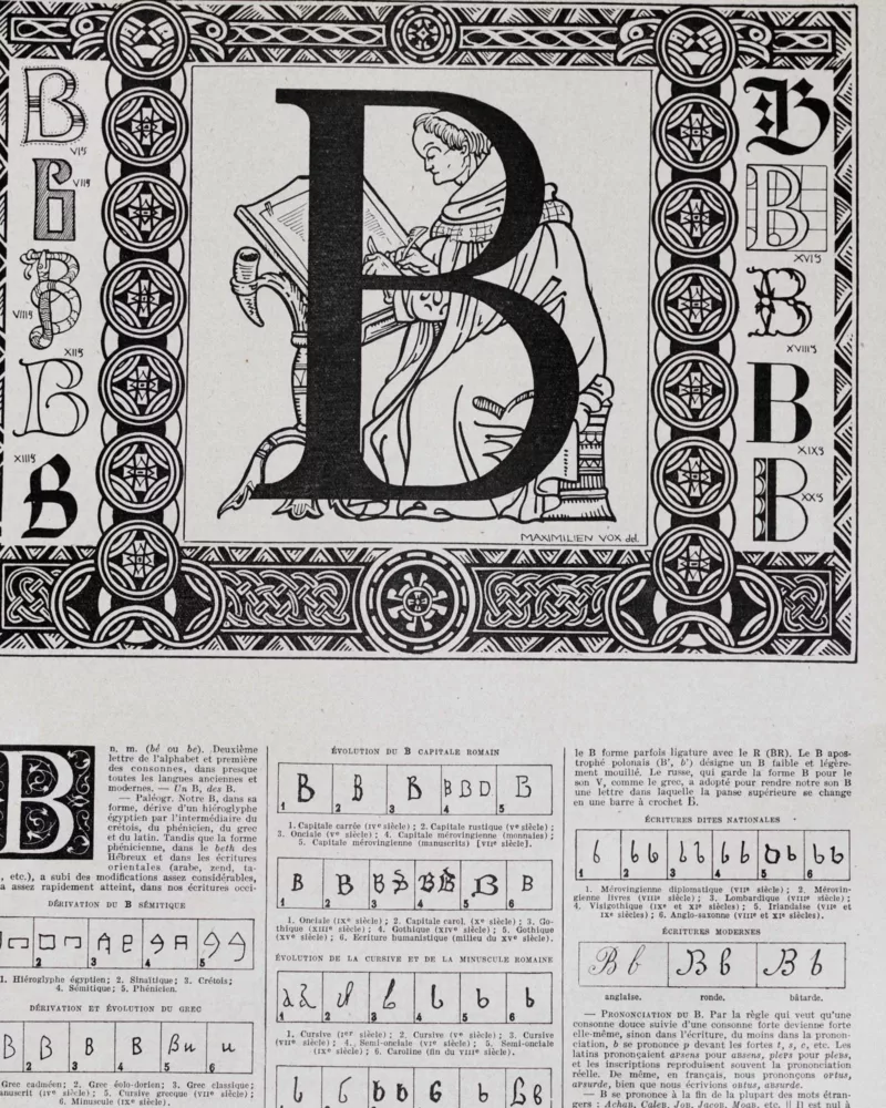 Alphabet A–Z, frontispices de Maximilien Vox, 1930