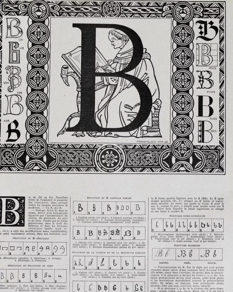 Alphabet A–Z, frontispices de Maximilien Vox, 1930