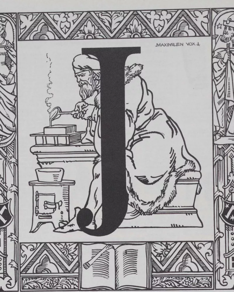 Alphabet A–Z, frontispices de Maximilien Vox, 1930