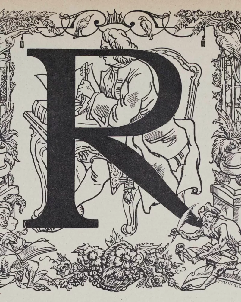 Alphabet A–Z, frontispices de Maximilien Vox, 1930