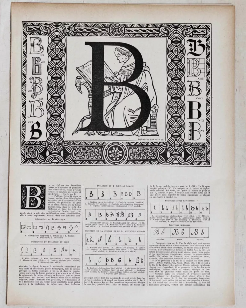 Alphabet A–Z, frontispices de Maximilien Vox, 1930