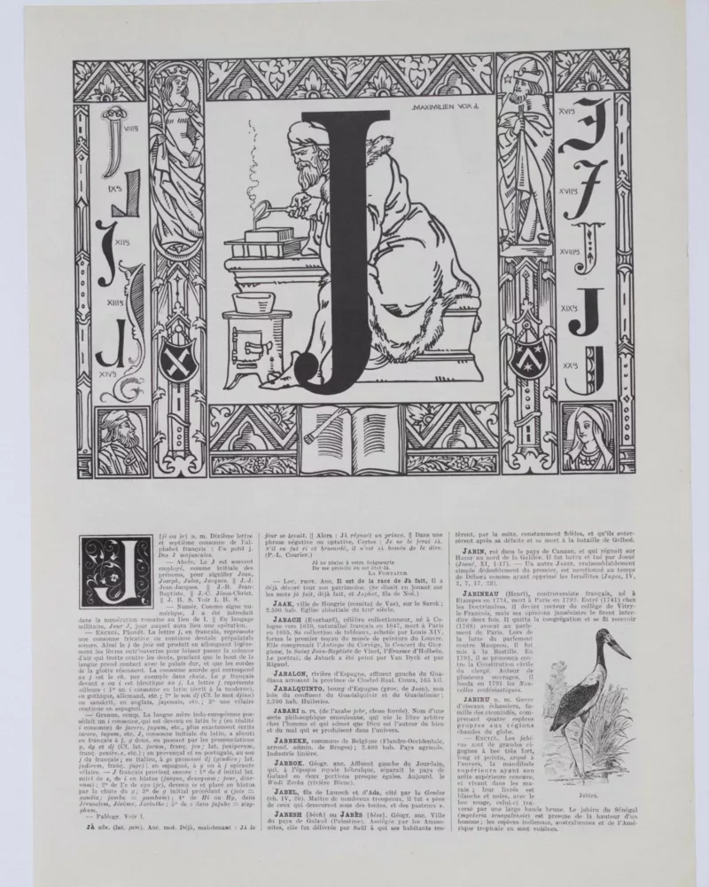 Alphabet A–Z, frontispices de Maximilien Vox, 1930