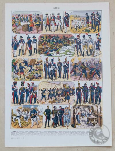 genie-gendarmerie-uniformes-01-1-scaled-1.jpg Génie et Gendarmerie, uniformes historiques, planche 1930