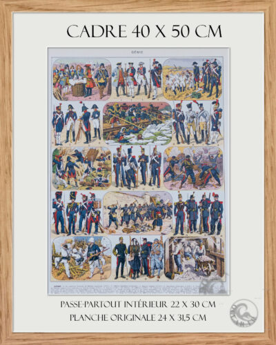 cadre2 Génie et Gendarmerie, uniformes historiques, planche 1930