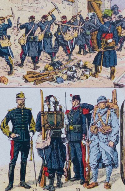 genie-gendarmerie-uniformes-05.jpg Génie et Gendarmerie, uniformes historiques, planche 1930