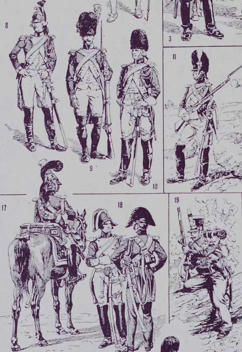 genie-gendarmerie-uniformes-08.jpg Génie et Gendarmerie, uniformes historiques, planche 1930