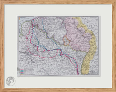 cadre2 Grande Guerre 1914-1918, cartes des fronts, planche 1930