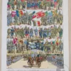 Grande Guerre 1914-1918, uniformes et carte du monde, planche 1930