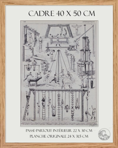 cadre2 Gymnastique et sports, exercices d’époque, planche 1930