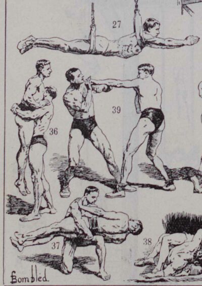 118A5888 Gymnastique et sports, exercices d’époque, planche 1930