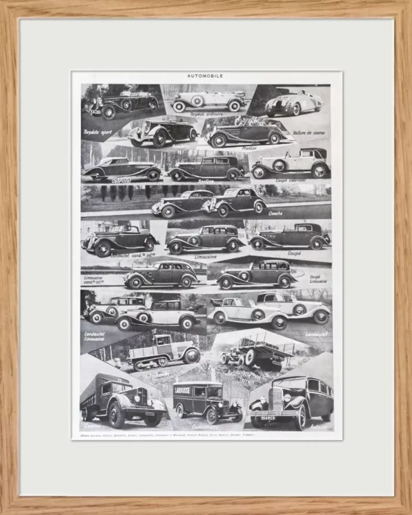 il_fullxfull.7299462450_k1rq.jpg Automobile à travers les âges, planche originale 1928
