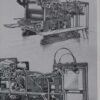 Machines d’imprimerie, planche technique originale 1930