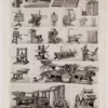 Machines d’imprimerie, planche technique originale 1930 – verso du document ancien