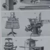 Machines d’imprimerie, planche technique originale 1930 – verso du document ancien