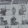 Machines d’imprimerie, planche technique originale 1930