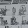 Machines d’imprimerie, planche technique originale 1930 – verso encadré en décoration murale
