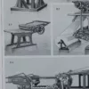 Machines d’imprimerie, planche technique originale 1930 – détail du verso