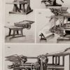 Machines d’imprimerie, planche technique originale 1930