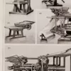 Machines d’imprimerie, planche technique originale 1930 – détail du verso