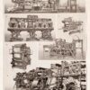 Machines d’imprimerie, planche technique originale 1930