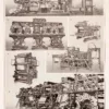 Machines d’imprimerie, planche technique originale 1930 – planche ancienne entière