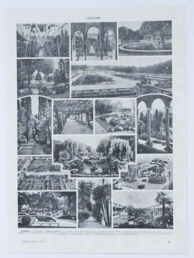 Arbres d’ornement et jardins du monde, planche 1930