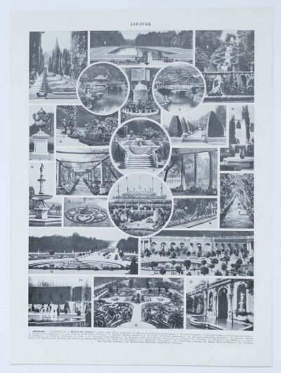 Jardins du monde, botanique et architecture, planche 1930