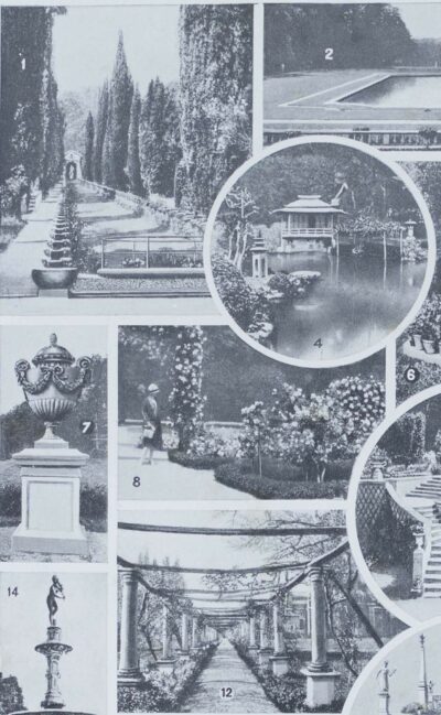 Jardins du monde, botanique et architecture, planche 1930