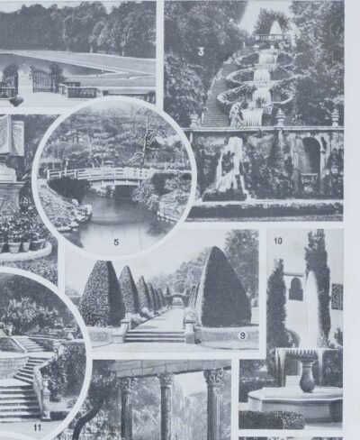 Jardins du monde, botanique et architecture, planche 1930
