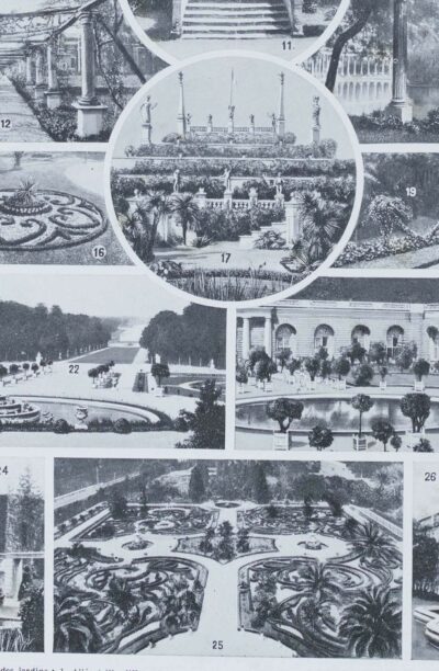 Jardins du monde, botanique et architecture, planche 1930