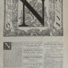 Lettre N, typographie de Maximilien Vox, planche originale 1932