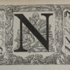 Lettre N, typographie de Maximilien Vox, planche originale 1932