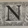 lettreN Lettre N, typographie de Maximilien Vox, planche originale 1932