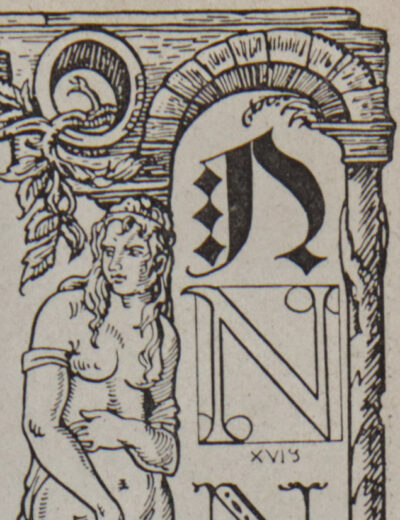 Lettre N, typographie de Maximilien Vox, planche originale 1932