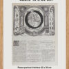 Lettre O, typographie de Maximilien Vox, planche originale 1932