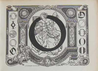Lettre O, typographie de Maximilien Vox, planche originale 1932