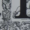 lettreP Lettre P, typographie de Maximilien Vox, planche originale 1932