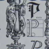 lettreP Lettre P, typographie de Maximilien Vox, planche originale 1932