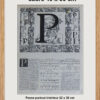Lettre P, typographie de Maximilien Vox, planche originale 1932
